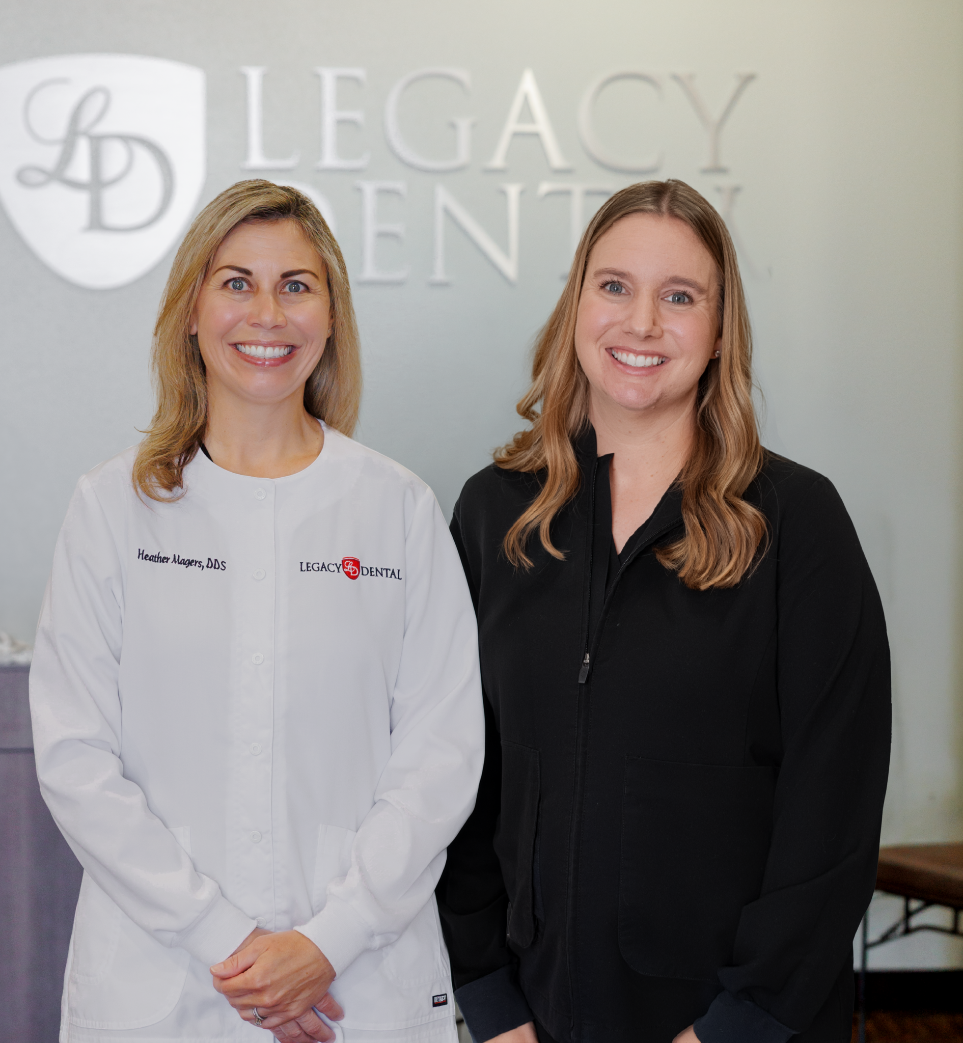 Dr Magers and Dr Stivers at Legacy Dental Office